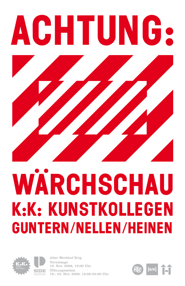 Plakat Wärchscahu K.K. Kunstkollegen